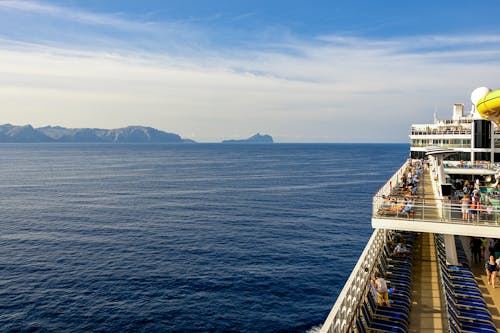 Calm Sea Seen From Cruise Ship