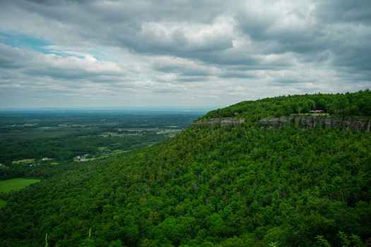 Mountain Valley Panorama with Helderberg Escarpment, New York State, USA