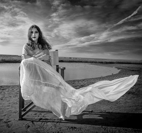 Free stock photo of beach, beautiful, bride Stock Photo