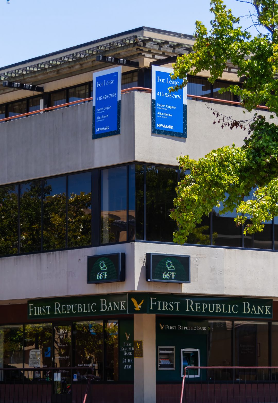Bank building exterior — external network assessment target