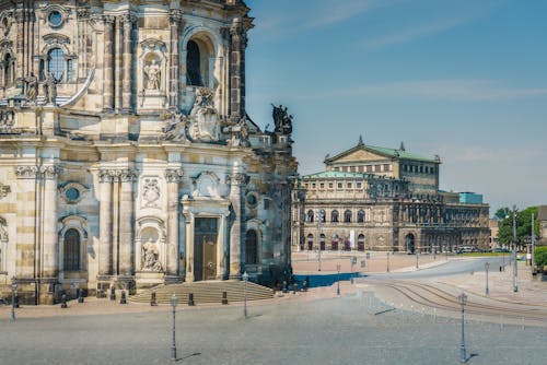 Exterior of the Dresden Frauenkirche, Saxony, Germany