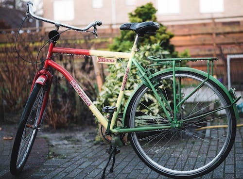 Photo of a Wet Bicycle 