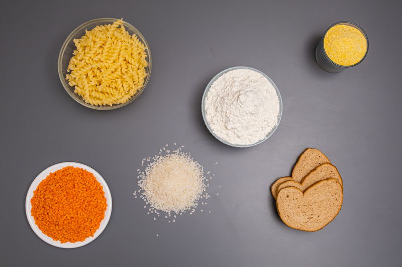 An assortment of everyday pantry staples — photo by Silviu Din on Pexels
