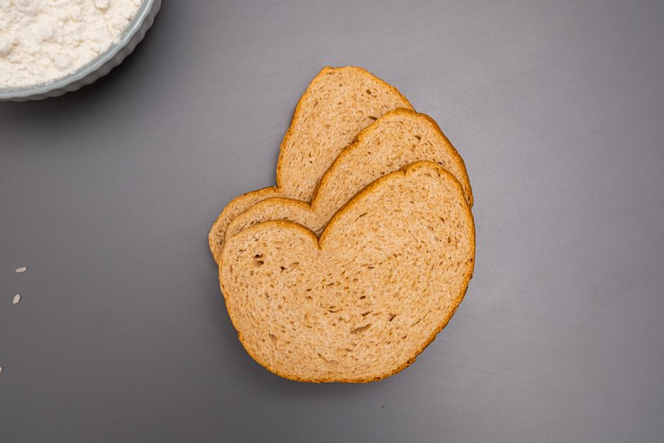 bread slices on table