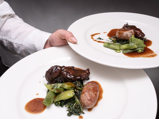Two plated courses carried to the pass. Photo by Luca Luperto on Pexels