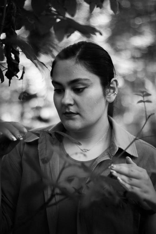 Woman and Plant