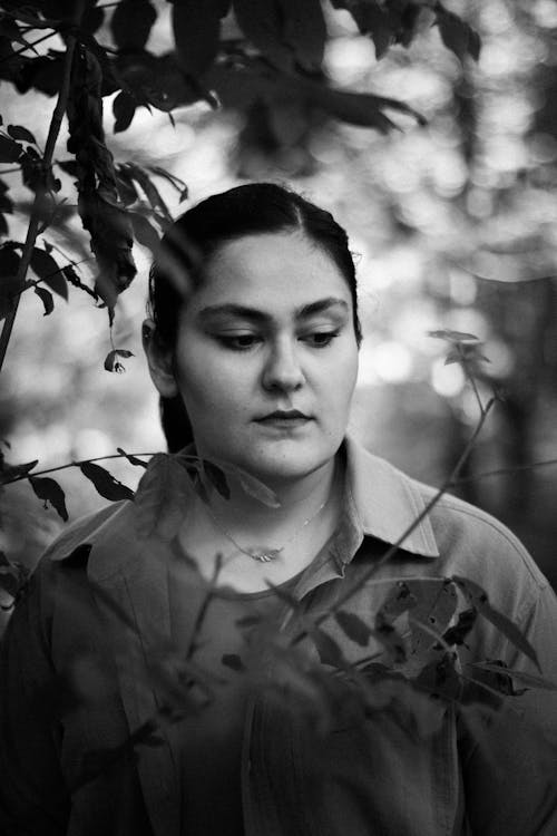 Woman Portrait in Black and White