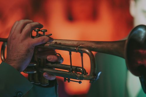 Photo of a Trumpeter During a Concert · Free Stock Photo