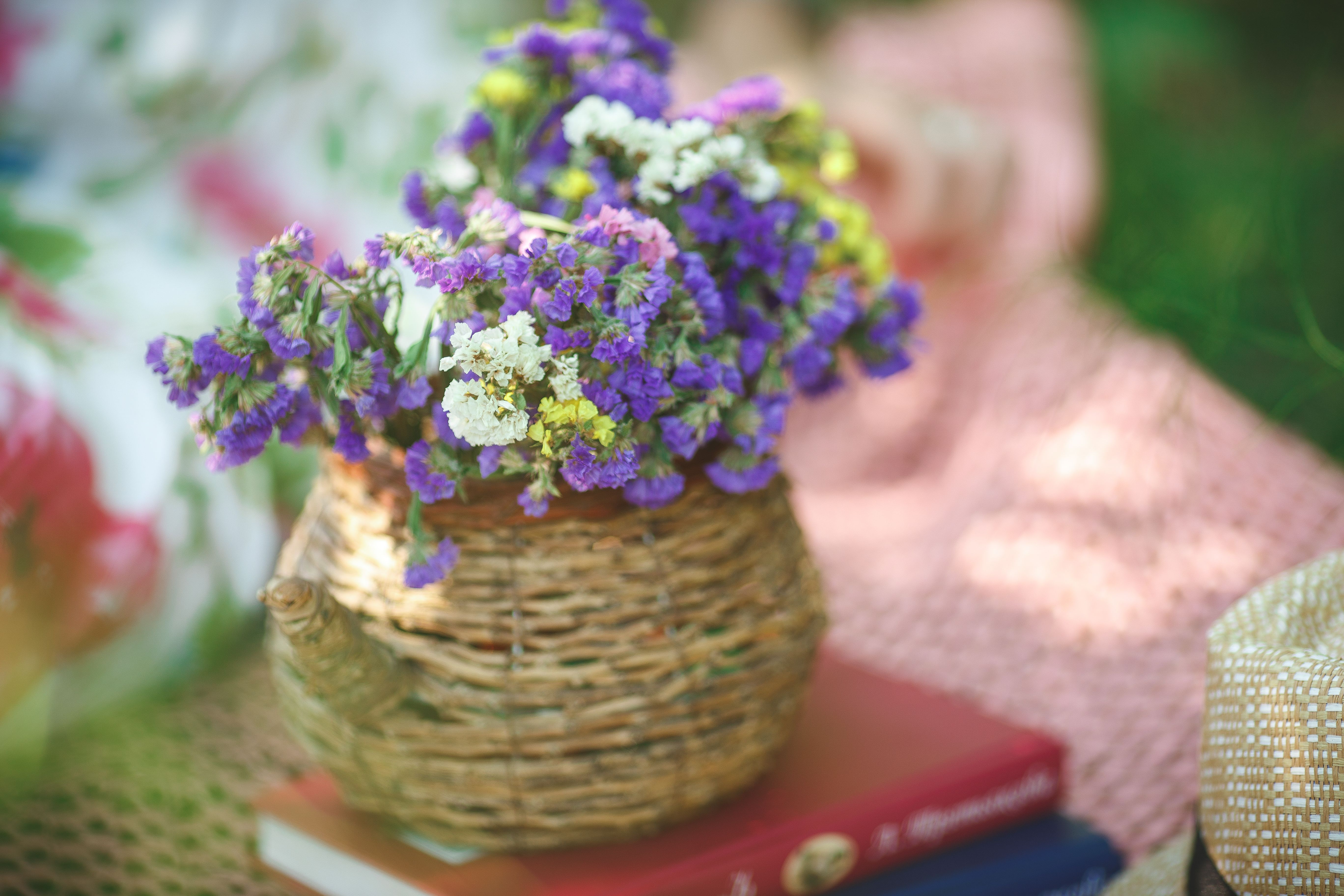 Handmade Vase with Delicate Flowers · Free Stock Photo