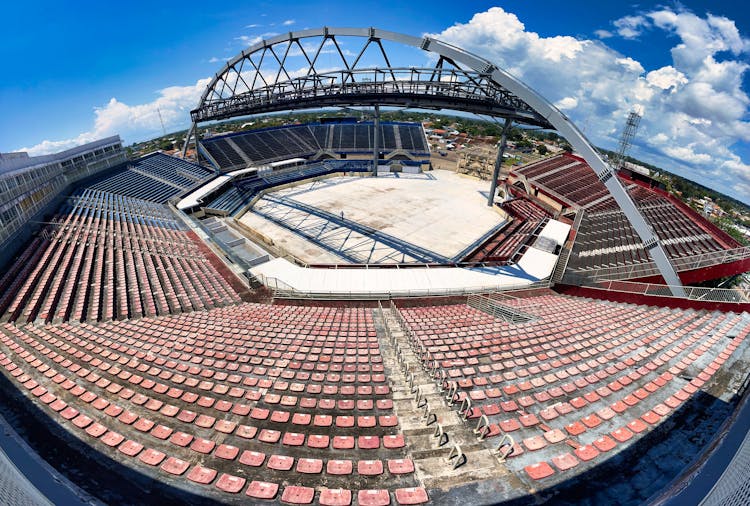 Fisheye Photo Of Bumbódromo Stadium At Cultural And Sports Center Amazonino Mendes, Parintins, Brazil