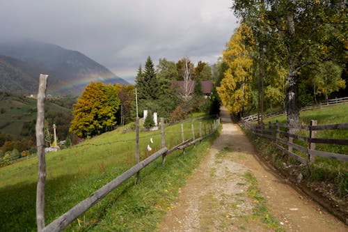 劍道, 山, 彩虹 的 免費圖庫相片