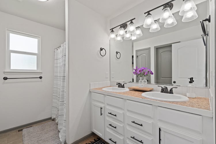 Bathroom With Two Sinks