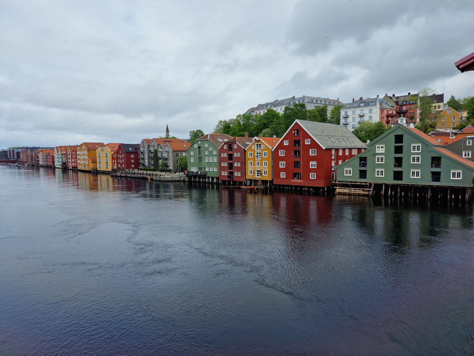 Les maisons colorées de Trondheim