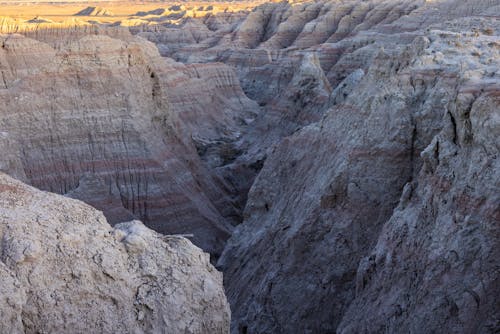 Landscape of Badlands National Park near Wind Prairie Overlook