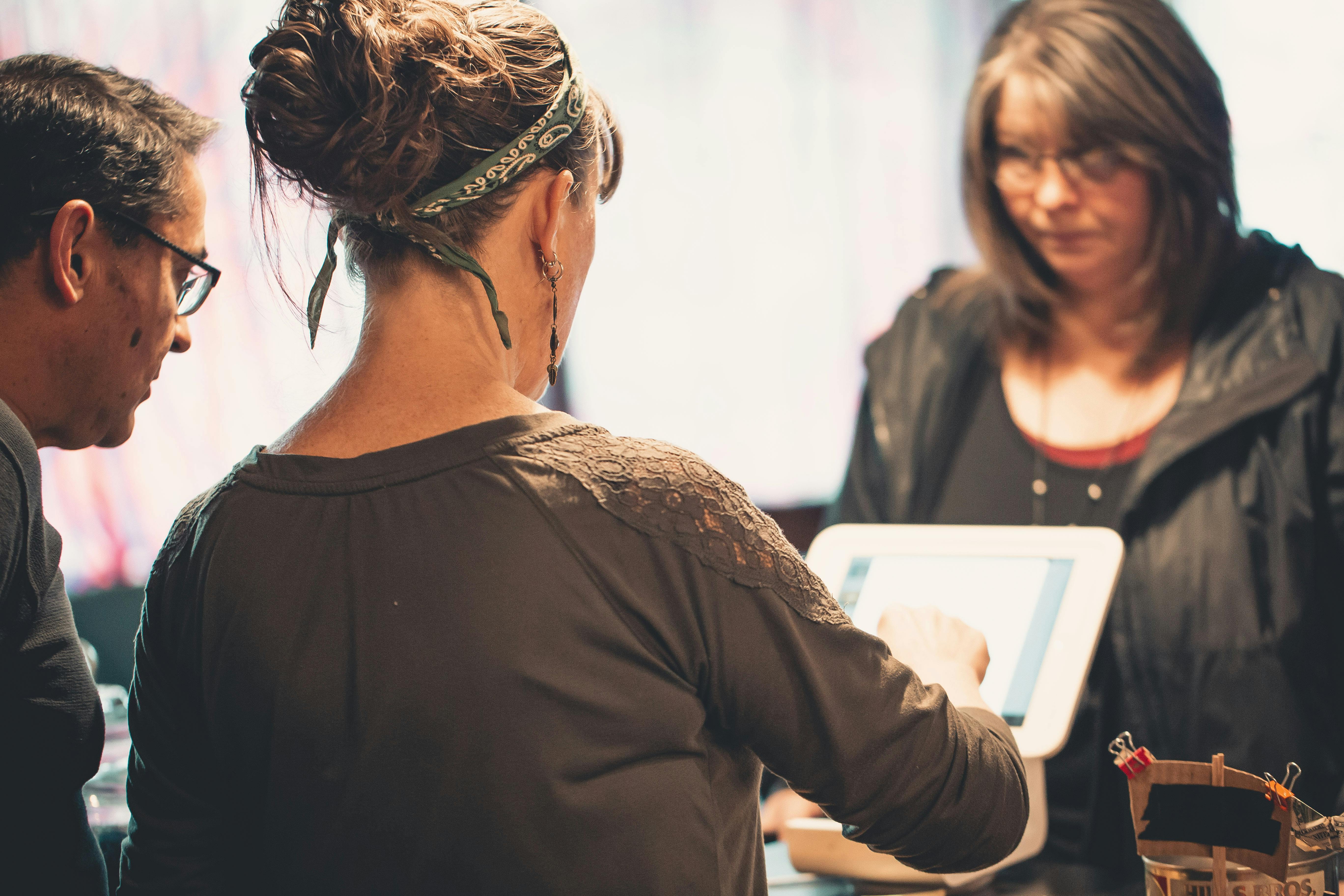 Free stock photo of adults, angry customer, apron