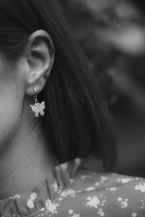 Close up of Woman Earring 