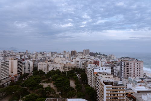 Buildings on Sea Coast in Rio de Janeiro