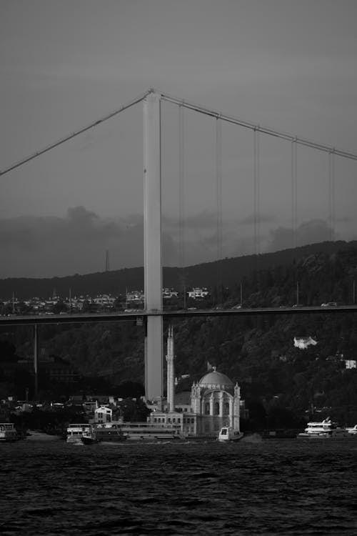 Bridge in Istanbul in Black and White