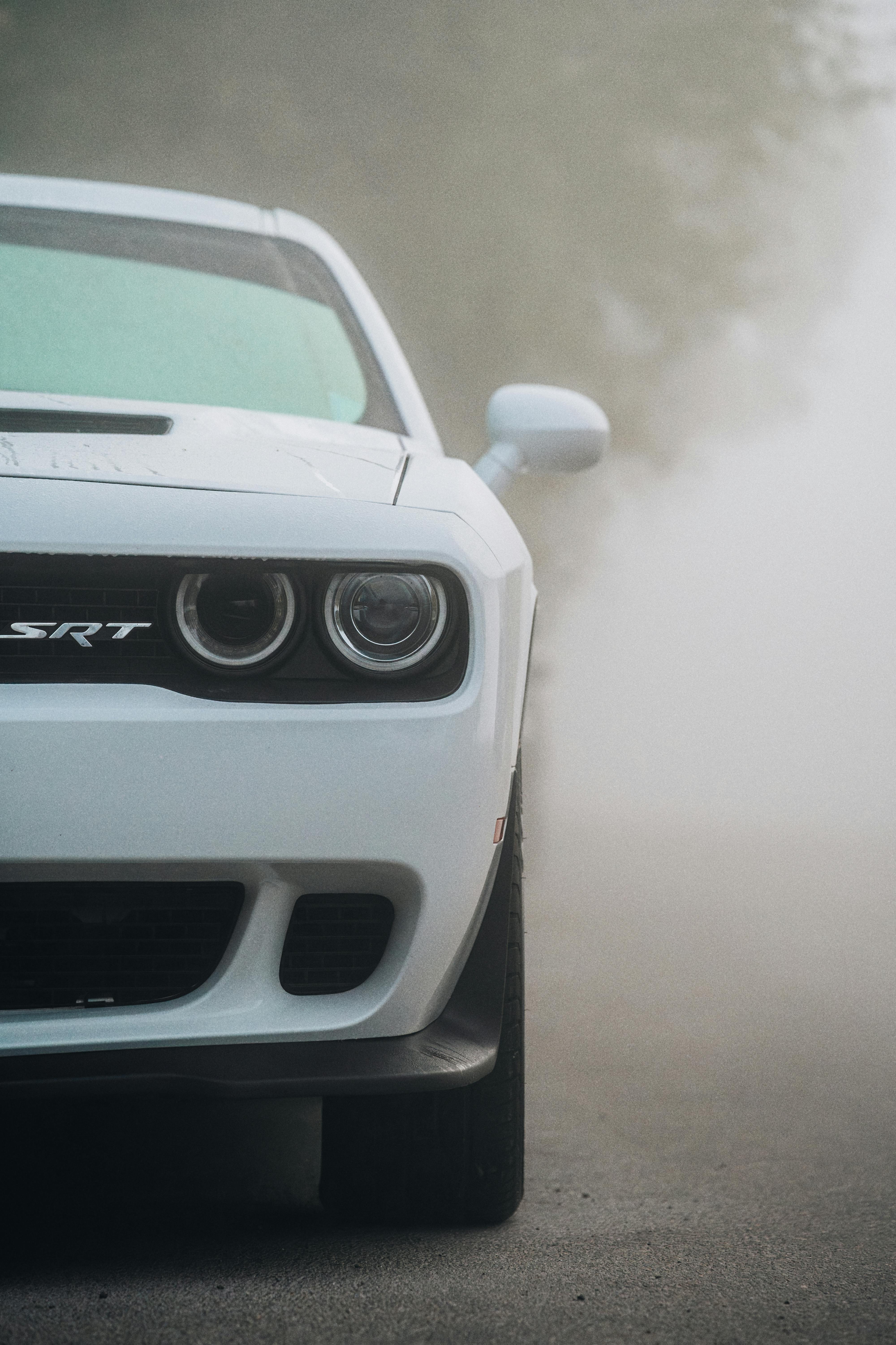 dodge challenger white wallpaper