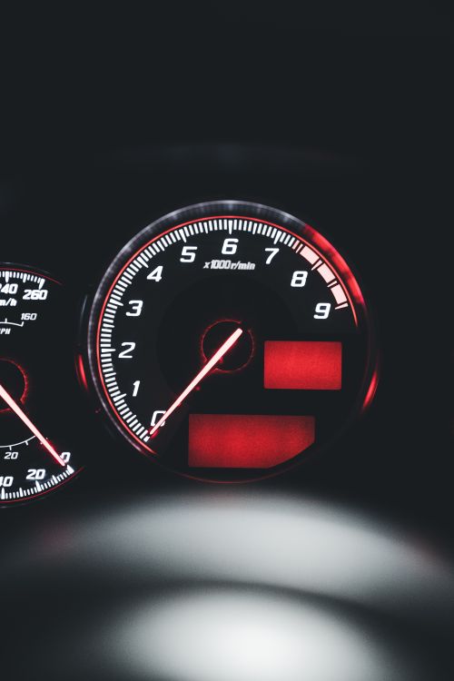 Close-up of the Speedometer on the Dashboard in a Modern Car · Free ...