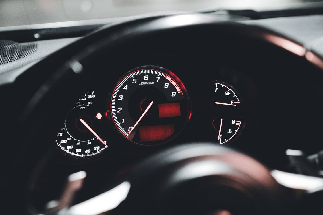 Close-up of the Speedometer on the Dashboard in a Modern Car · Free ...