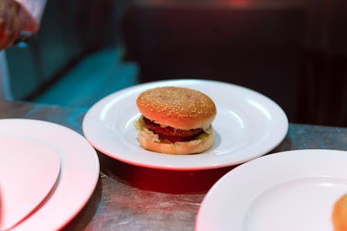 Free stock photo of burger, cheeseburger, food