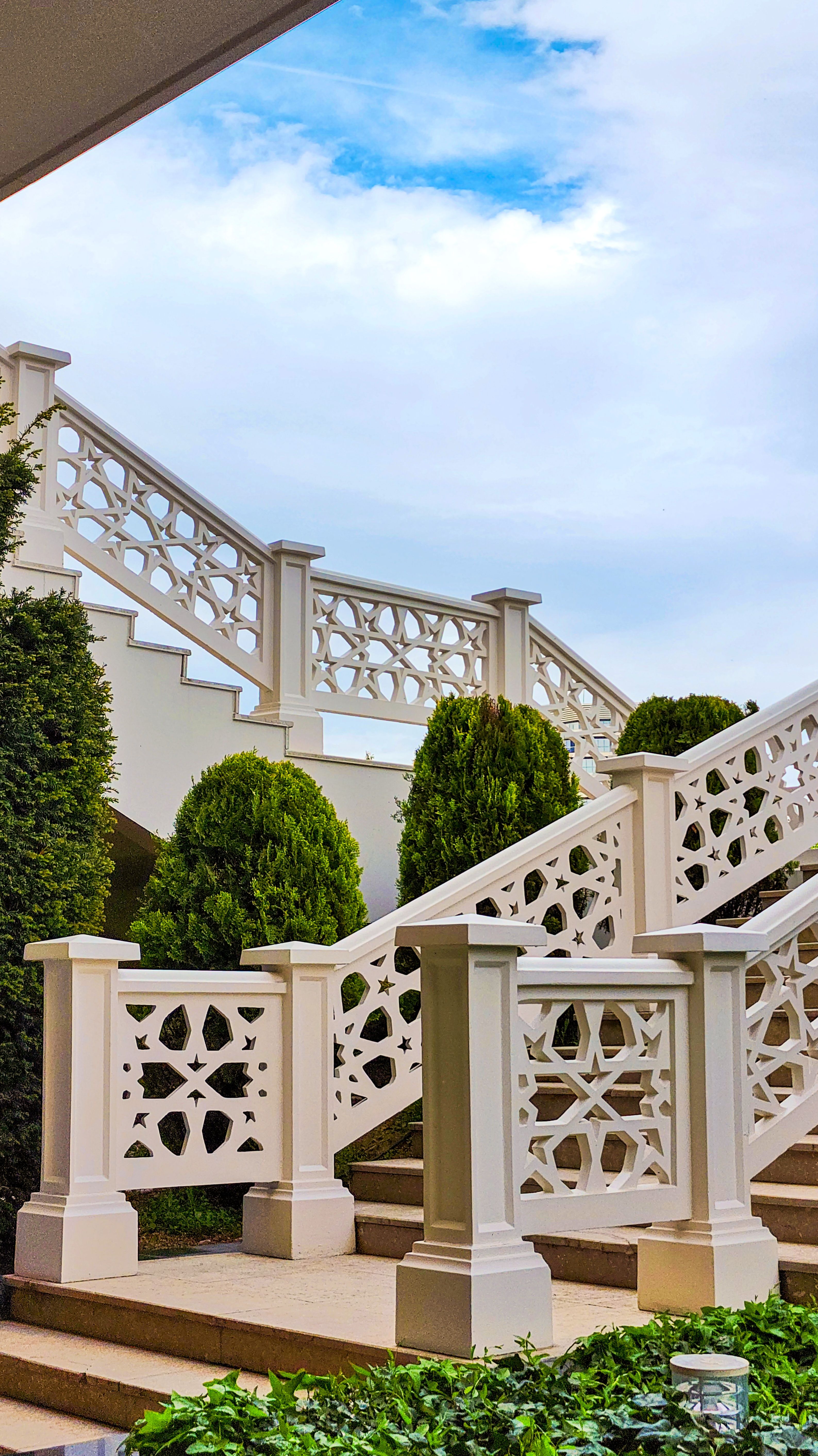 Steps with Decorative Openwork Railings · Free Stock Photo