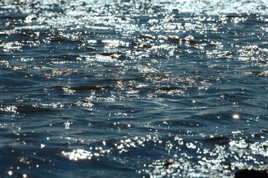 Sunlight Reflecting in Sea