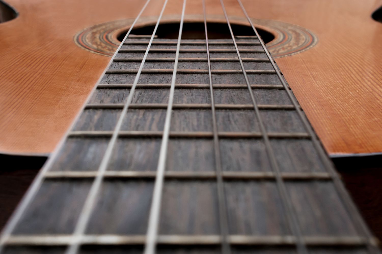 Classical guitar detail
