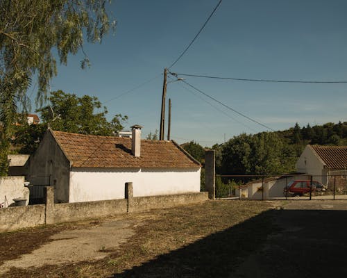 Kostnadsfri bild av avskilt hus, by, byar