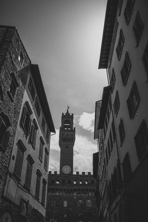 View on a Part of Palazzo Vecchio, Florence, Italy