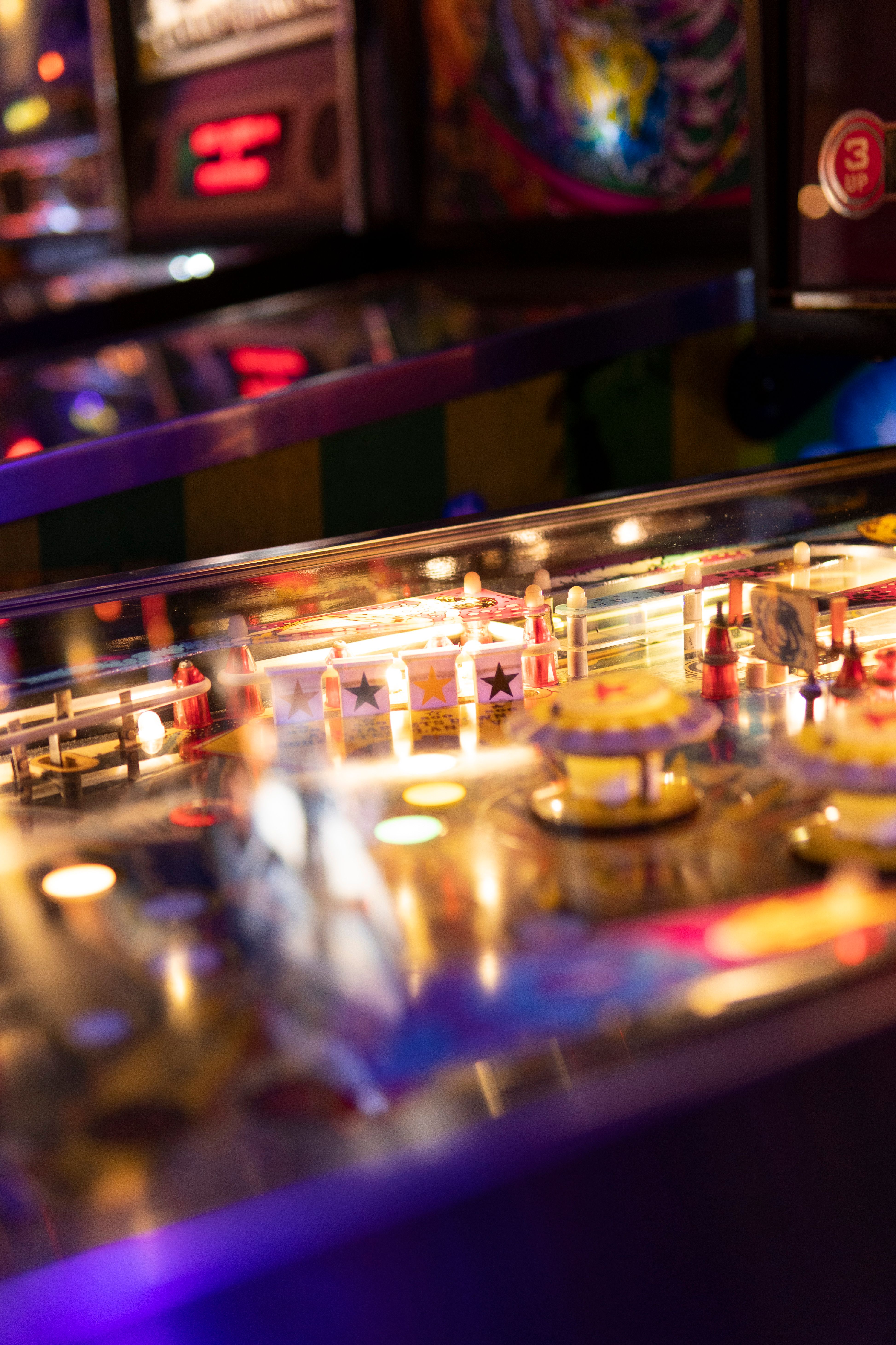 Lights on Arcade Machine · Free Stock Photo