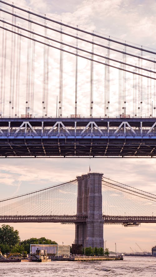 吊橋, 哈德逊河, 地標 的 免费素材图片