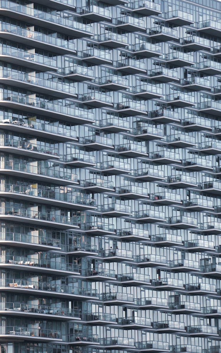 Balconies In An Apartment Building 