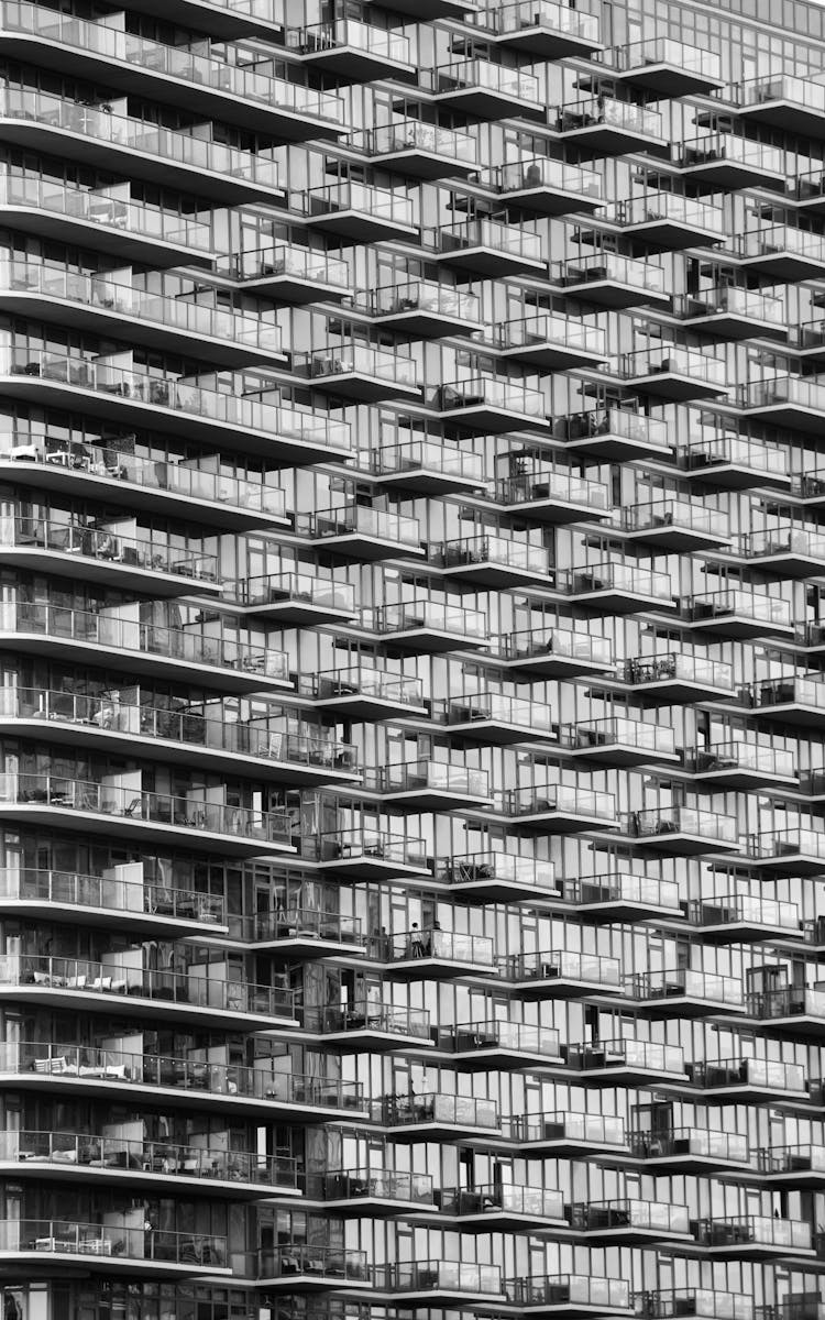 Balconies In An Apartment Building 