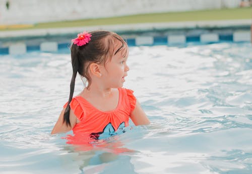 A Girl in a Pool