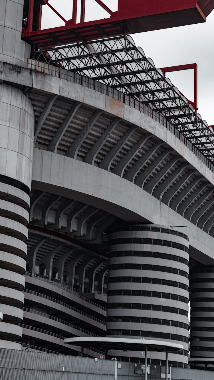 Exterior Of The San Siro Football Stadium In Milan, Italy 