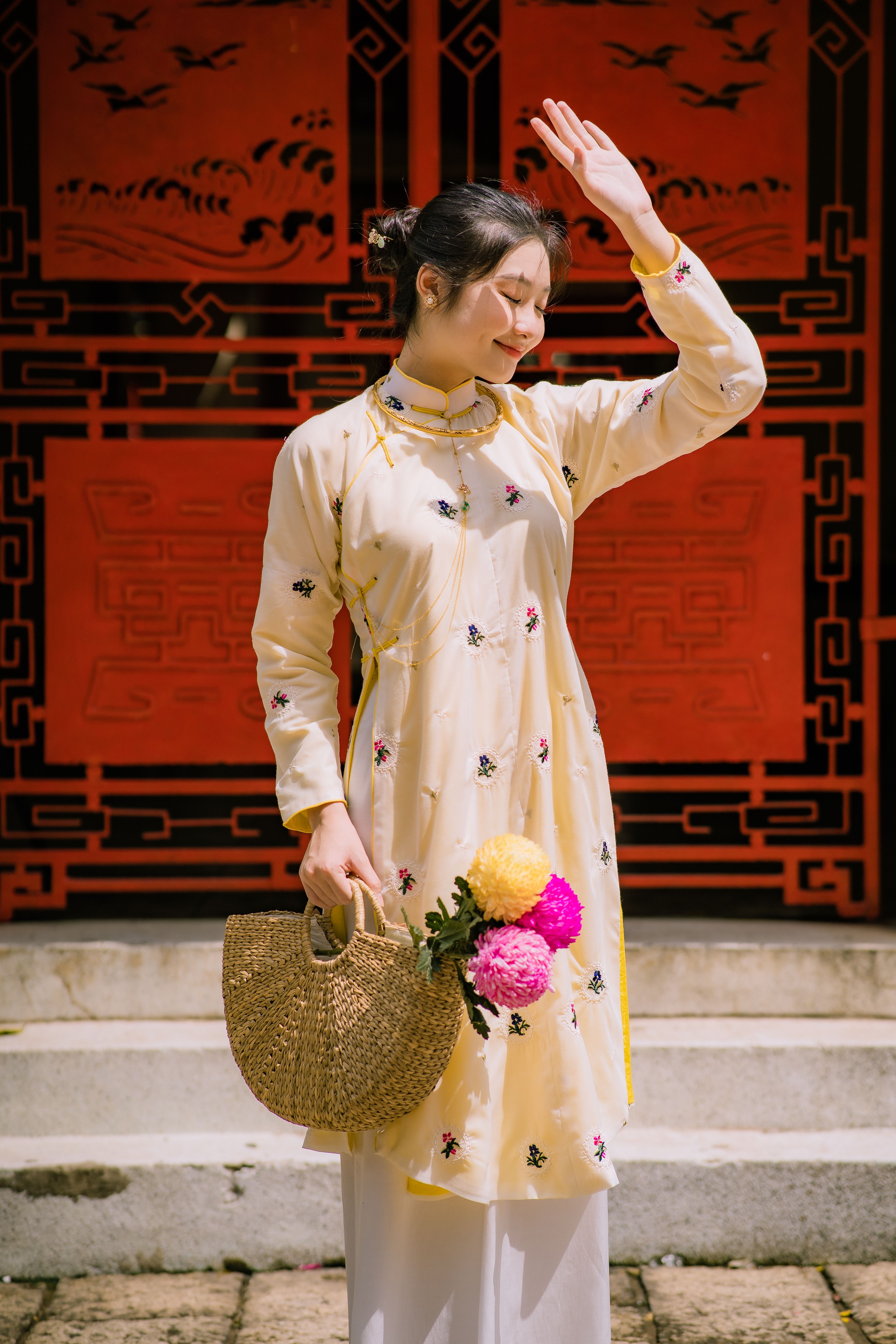 Smiling Woman in Traditional Clothing · Free Stock Photo