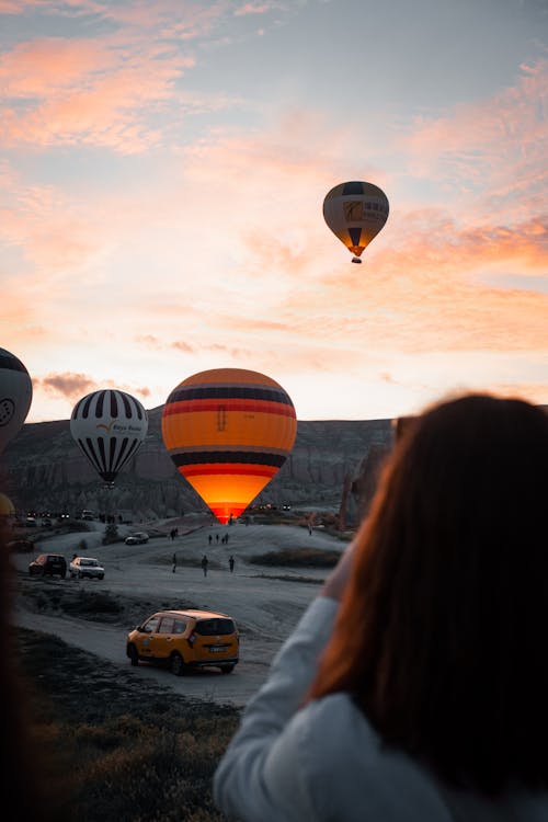 Imagine de stoc gratuită din apus, aventură, baloane cu aer cald