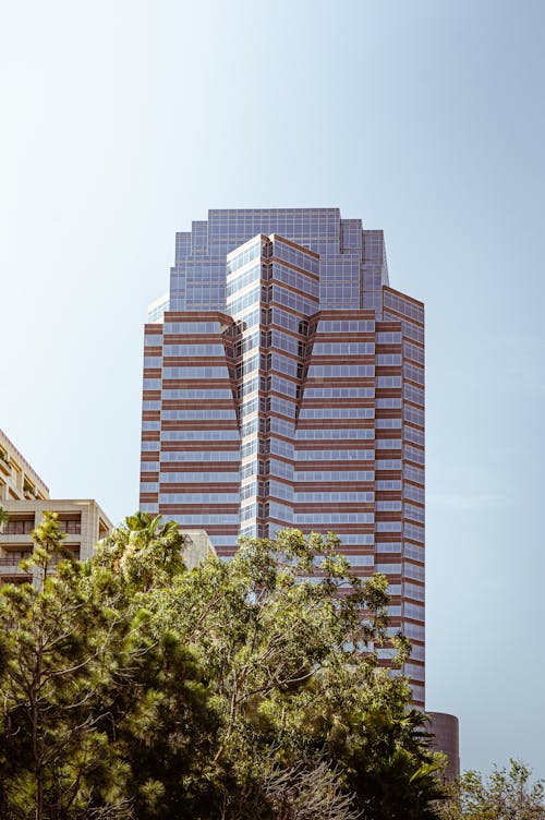 Fox Plaza Skyscraper in Century City, Los Angeles, California