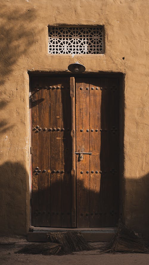 Wooden Doors to Old Traditional House