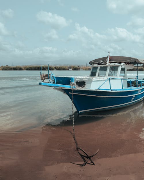 Motorboat with Anchor