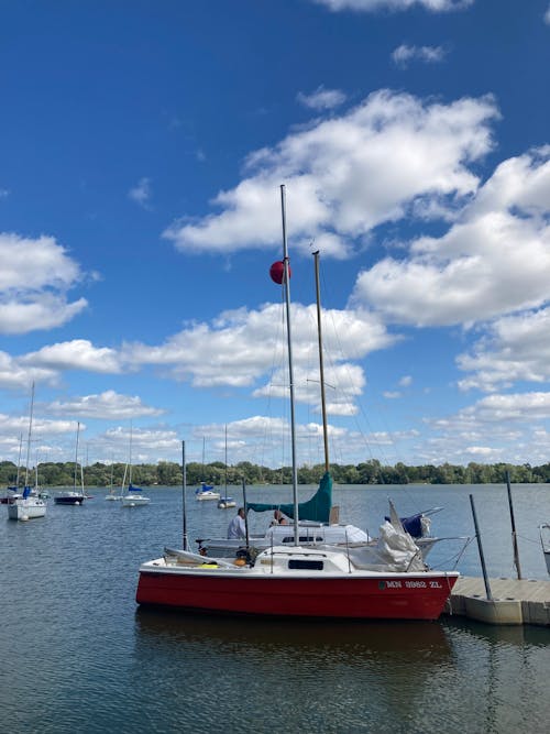 Sailboats in Bay