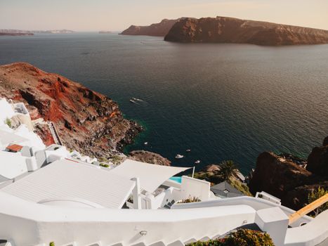Private caldera catamaran with chef — Santorini