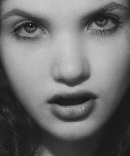 Close-up Studio Shot of a Young Woman 