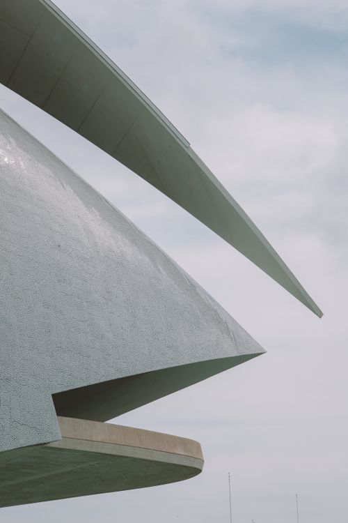 Free Close-up of modern architecture in Valencia, showcasing sleek lines and unique design. Stock Photo