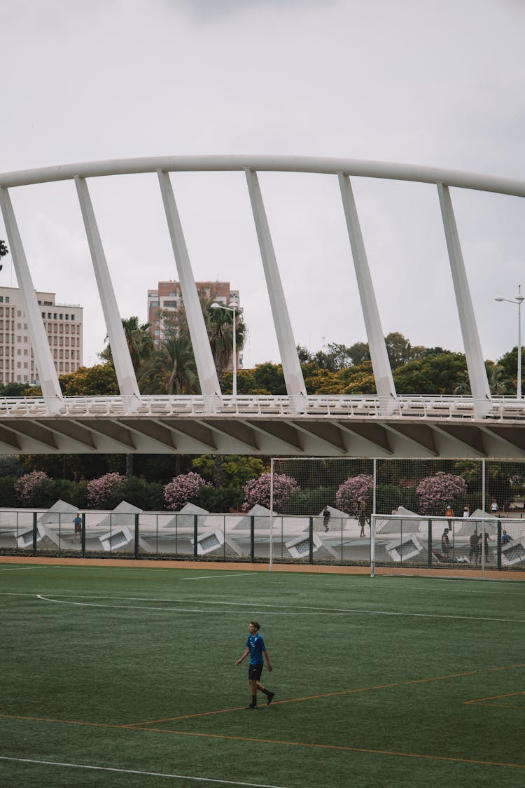 Soccer Field In City Of Arts And Sciences, Valencia