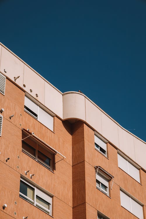 Low Angle Photo of a Residential Building Facade 