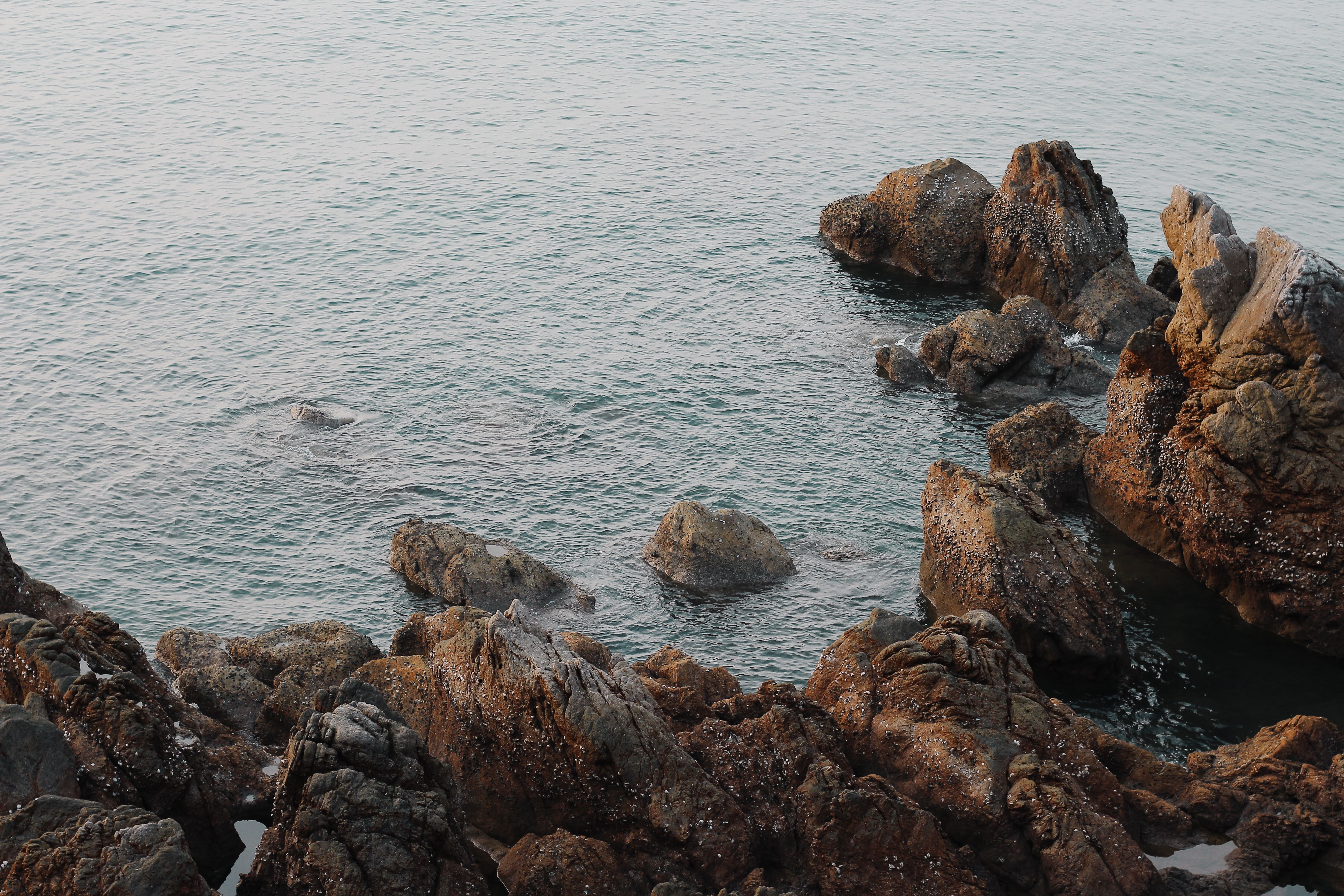 Rocks in Sea · Free Stock Photo