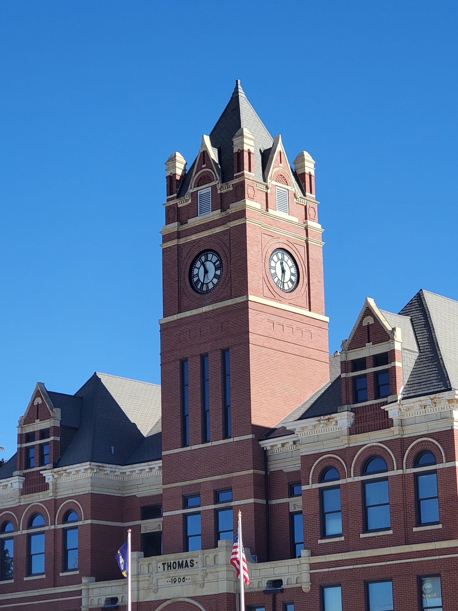 Thomas County Courthouse clock tower, Kansas